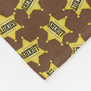 Country Sheriffs Abzeichen Muster Fleece Decke