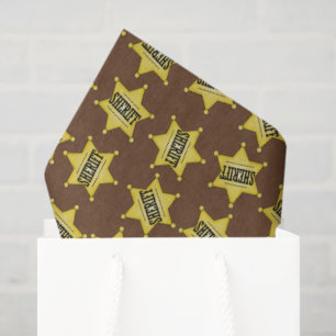 Country Sheriffs Abzeichen Seidenpapier