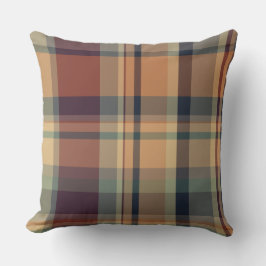 Country side Britain rustic Bauer tartan braun Kissen