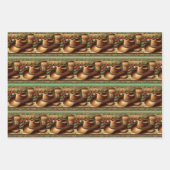 Country Singer Cowboy Hat Australian Shepherd Dog Geschenkpapier Set (Vorderseite 2)