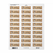 Country Snowman Address Labels (Vorne)