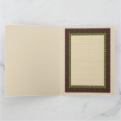 Country Snowman Nachricht Weihnachtskarte Dankeskarte (Innenseite)