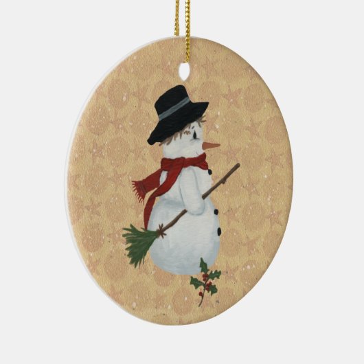 Country Snowman Ornament (Rechts)