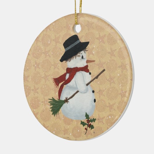 Country Snowman Ornament (Links)