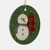 Country Snowman Ornament (Rechts)