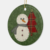 Country Snowman Ornament (Links)