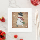 Country Snowman Paper Napkins Serviette (Beispiel)