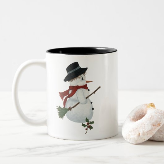 Country Snowman Tasse (Mit Donut)