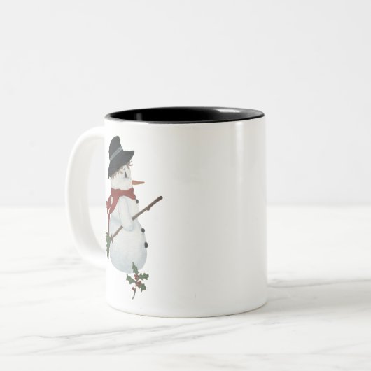 Country Snowman Tasse (Vorderseite Links)