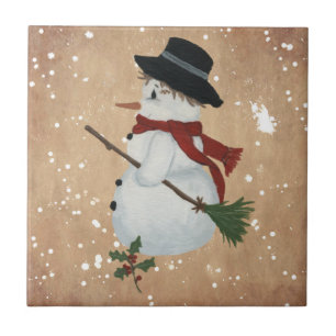 Country Snowman Tile Fliese