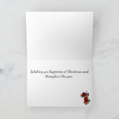 Country Snowman Weihnachtskarte Feiertagskarte (Innenseite)