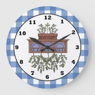 Country Spice cartoon kitchen clock Große Wanduhr