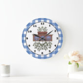 Country Spice cartoon kitchen clock Große Wanduhr (Zuhause)