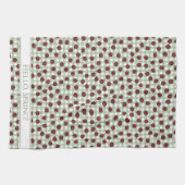 Country Spring Ladybugs Pattern Geschirrtuch (Horizontal)