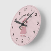 Country Spring Wall Clock Runde Wanduhr (Winkel)