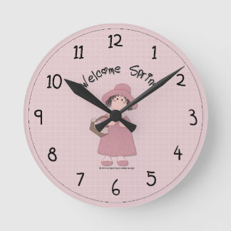 Country Spring Wall Clock Runde Wanduhr