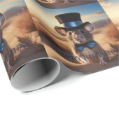 Country Squire Maus glücklich Geburtstag Geschenkpapier (Rolleneckpunkt)