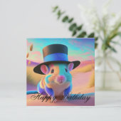 Country Squire Maus glücklich Geburtstag Karte (Stehend Vorderseite)