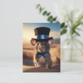 Country Squire Maus glücklich Geburtstag Postkarte (Stehend Vorderseite)