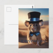 Country Squire Maus glücklich Geburtstag Postkarte (Vorne/Hinten)