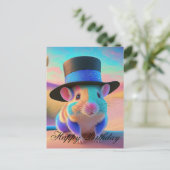Country Squire Maus glücklich Geburtstag Postkarte (Stehend Vorderseite)