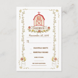 Country Stall Ehe Antwort Karte