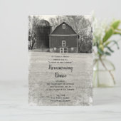 Country Stall und Silo Homecoming Tanz Einladung (Stehend Vorderseite)