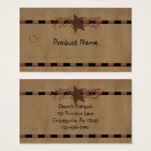 Country Star Hang Tag (Vorne & Hinten)