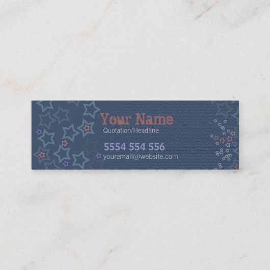 Country Stars Mini-Visitenkarte Mini Visitenkarte (Vorderseite)