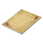 Country Strawberries Notepad Notizblock (Rotiert)