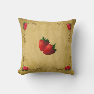 Country Strawberries Pillow Kissen