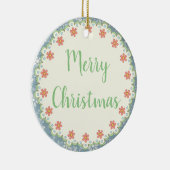 Country Style Frohe Weihnachtsbaum / Geschenk-Orna Keramikornament (Rechts)