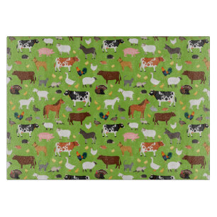 Country Style Glass Cutting Board - Küchendesign Schneidebrett