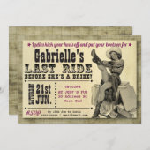 Country Style Hens Party Einladung (Vorne/Hinten)