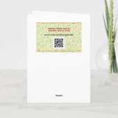 Country Style Nostalgische Weihnachtsbaumkarte Karte (Rückseite)