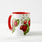Country Style Strawberry Muster Kaffeemaschine Tas Tasse (Vorderseite Links)