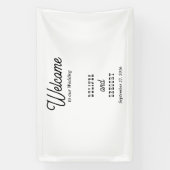 Country Style Welcome To Our Wedding Hanging Banner (Vertikal)