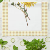 Country Style Yellow Cheick Sonnenblume Geschirrtuch (Gefaltet)