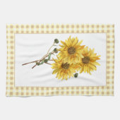 Country Style Yellow Cheick Sonnenblume Geschirrtuch (Horizontal)