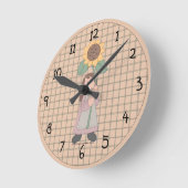 Country Summer Clock Runde Wanduhr (Winkel)
