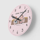 Country Summer Wall Clock Runde Wanduhr (Winkel)