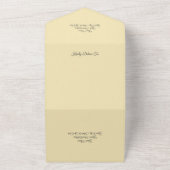 Country Sunblumen & Daisies mit QR-Code All In One Einladung (Außenbereich)