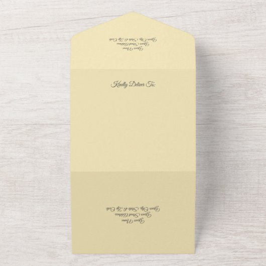 Country Sunblumen & Daisies mit QR-Code All In One Einladung (Außenbereich)