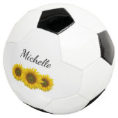 Country Sunblumen Niedlich Girly Personalisiert Fußball (Dreiviertel)