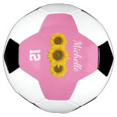 Country Sunblumen Niedlich Girly Pink Fußball (Gedreht)