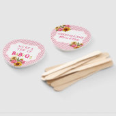 Country Sunblumen Rose Pink Gingham Karo BabyQ Fächer (Non-assembled)