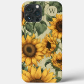 Country Sunbluts Monogram Case-Mate iPhone Hülle (Rückseite)