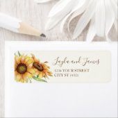 Country Sunflower Address Labels (Insitu)
