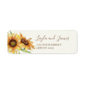 Country Sunflower Address Labels (Vorne)