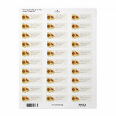 Country Sunflower Address Labels (Vorne)